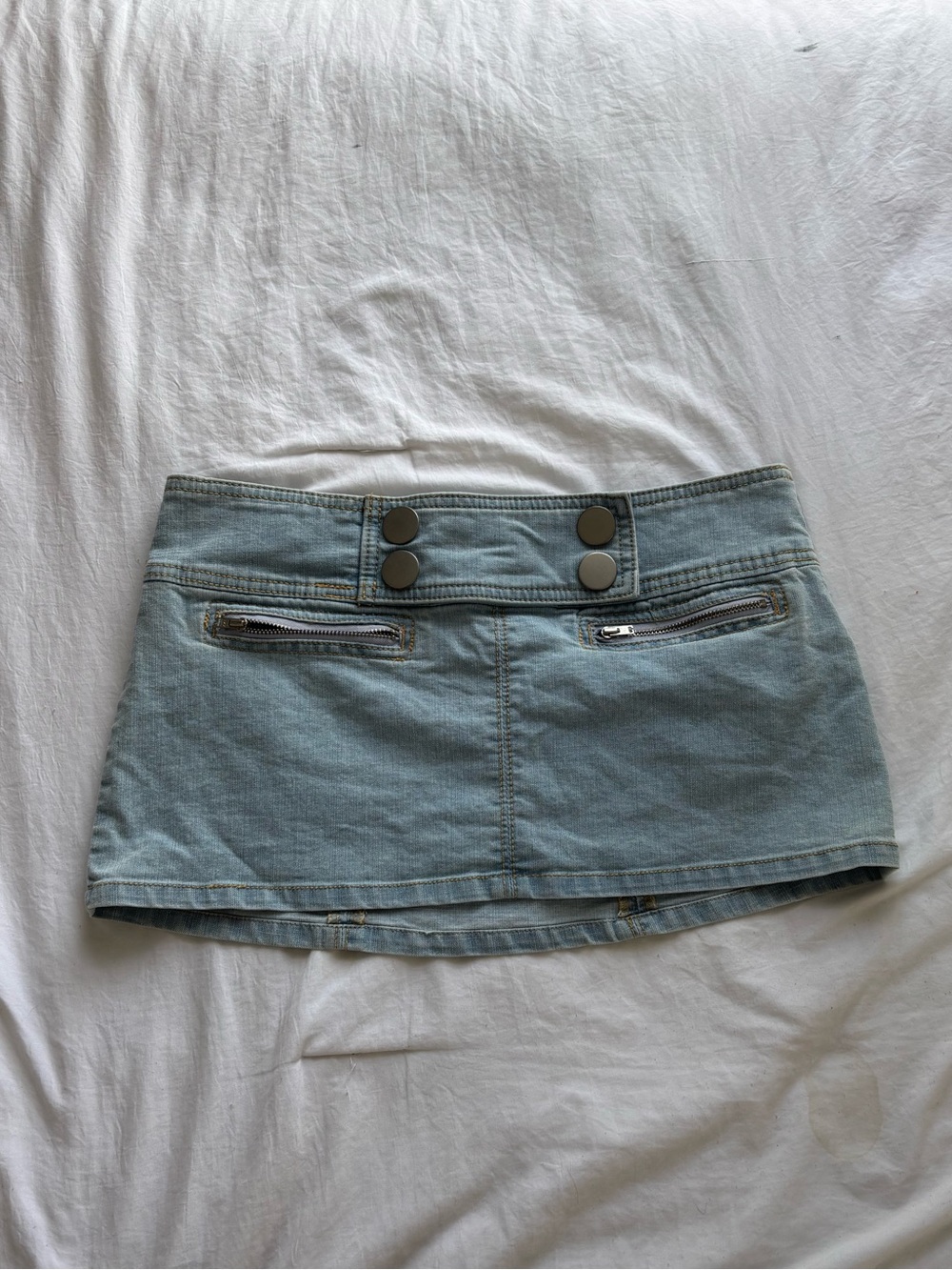 Urban Outfitters Light Blue Denim Mini Skirt